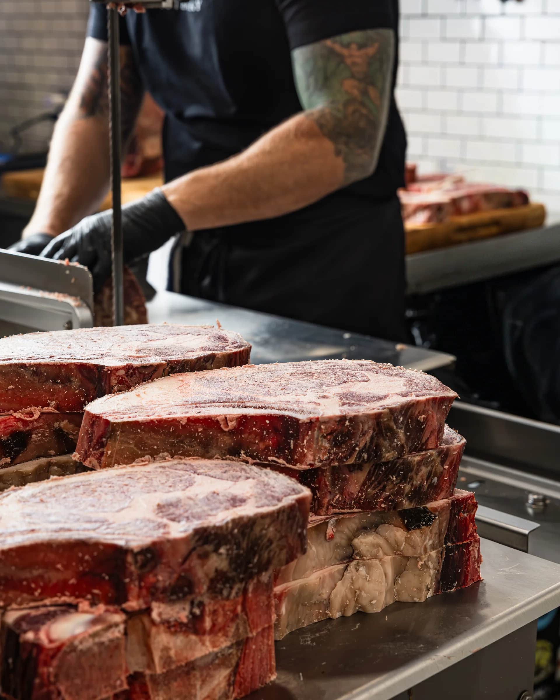Dry Aged Ribeye Bone-In at The Bay Butcher, Oyster Bay