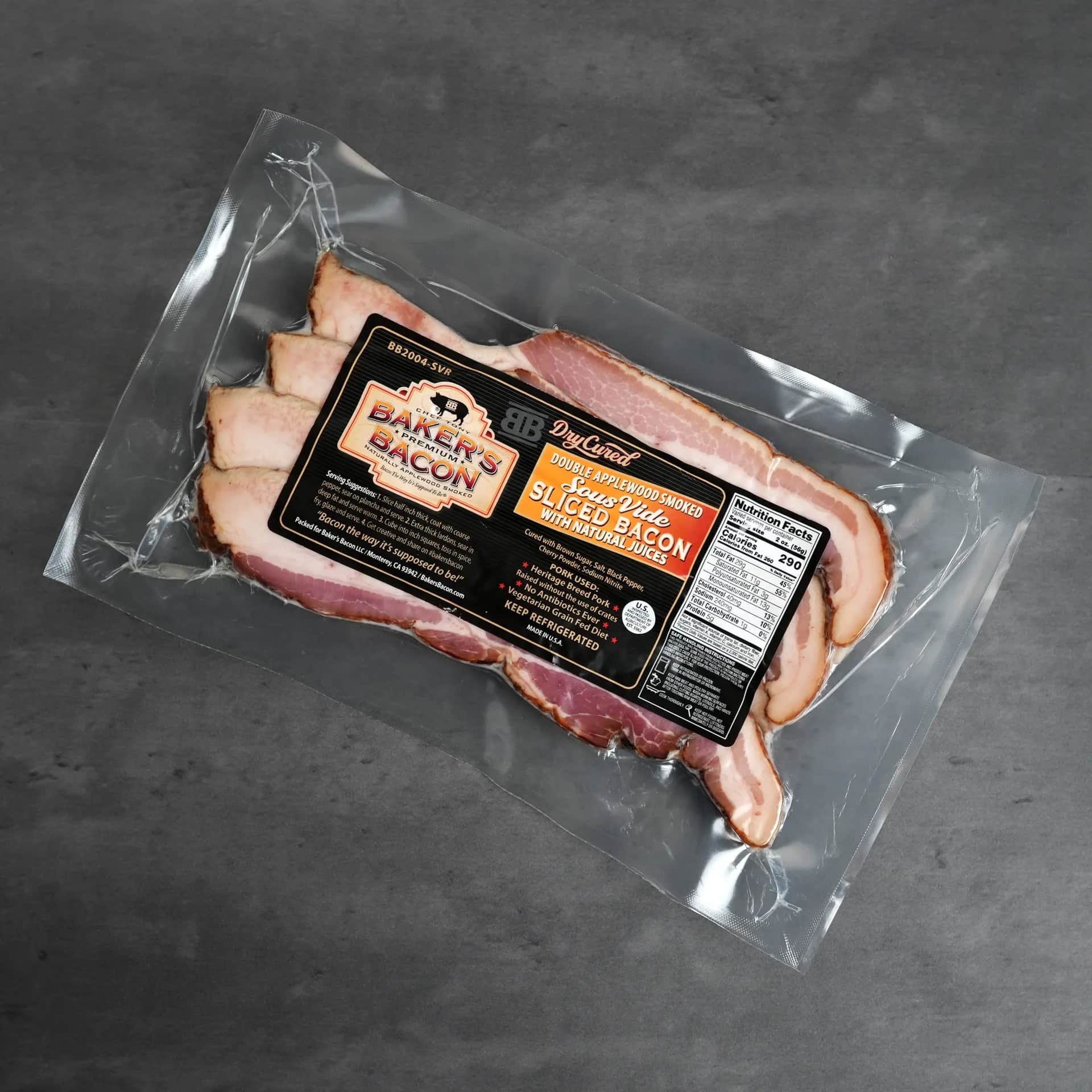Double-Smoked Bacon — Bakers Bacon · Massachusetts at The Bay Butcher, Oyster Bay, NY