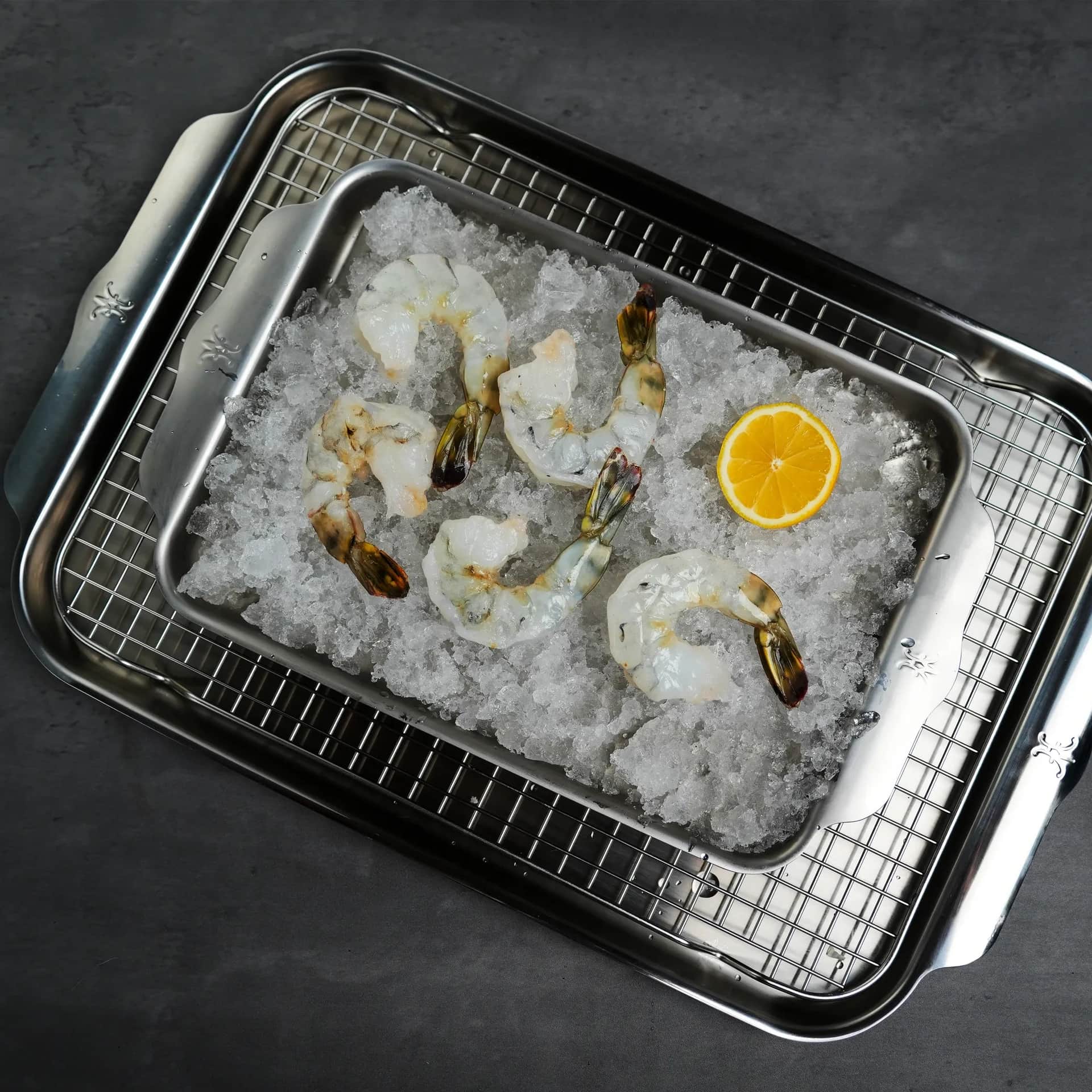 Black Tiger Shrimp — Head-on · jumbo at The Bay Butcher, Oyster Bay, NY