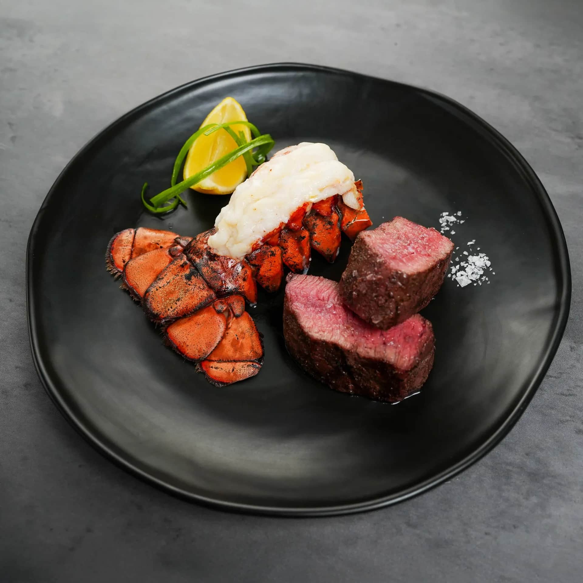 Surf & Turf — Filet · lobster at The Bay Butcher, Oyster Bay, NY